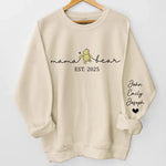 Custom Name Mama Bear Gifts for Moms - Personalized Sweater