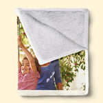 Custom Photo Grandma Gifts from Grandchildren - Personalized Blanket