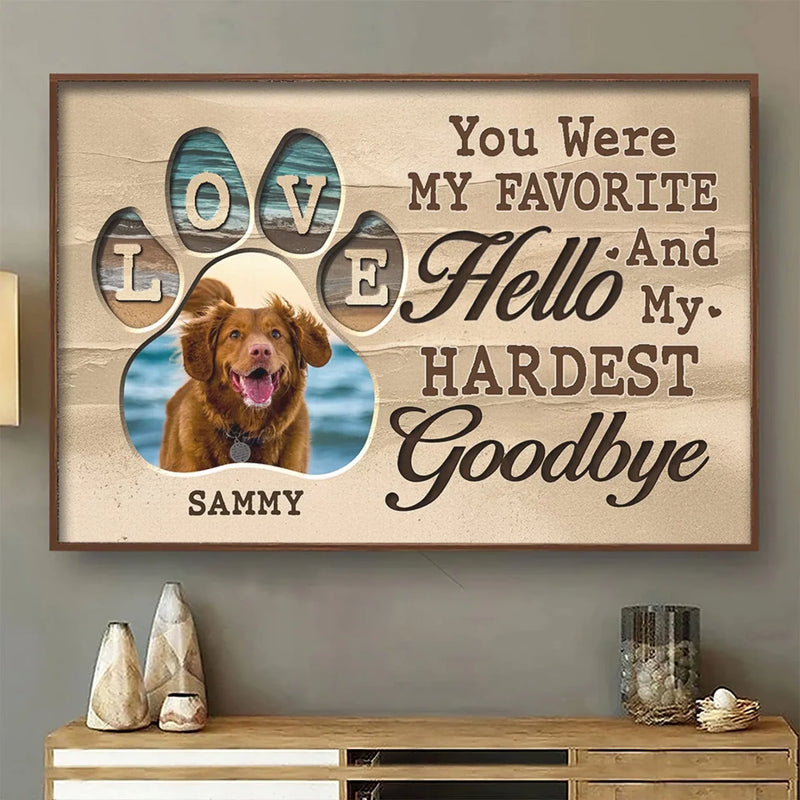 Custom Photo You're Always On My Mind - Memorial Personalized Custom Horizontal Poster - Sympathy Gift For Pet Owners, Pet Lovers