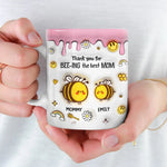 A Sweet Way To Celebrate The Love Between Mom And Daughter - Family Personalized Custom 3D Inflated Effect Printed Mug - Gift For Mom, Daughter