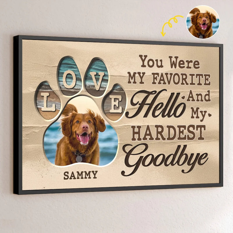 Custom Photo You're Always On My Mind - Memorial Personalized Custom Horizontal Poster - Sympathy Gift For Pet Owners, Pet Lovers
