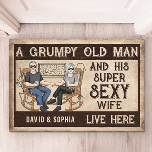 Our Hands Tell A Story Of Endless Love - Couple Personalized Custom Home Decor Decorative Mat - House Warming Gift For Husband Wife, Anniversary