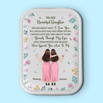 Never Forget That I Love You - Family Personalized Custom Jewelry Box LED Makeup - Gift For Mom, Daughter
