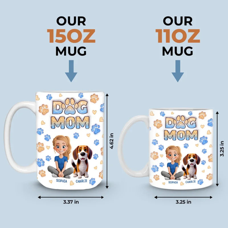 Home Is Where The Fur Sticks To Everything - Dog & Cat Personalized Custom 3D Inflated Effect Printed Mug - Gift For Pet Owners, Pet Lovers