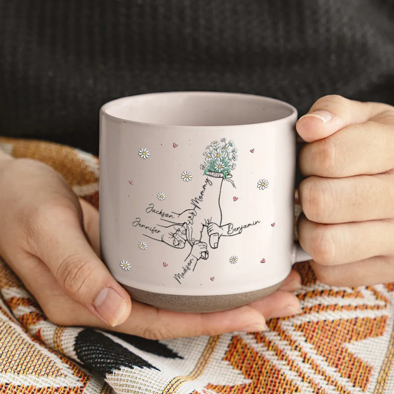 Perfect For Honoring The Woman Who Does It All - Family Personalized Custom Printed Pottery Mug - Gift For Mom, Grandma