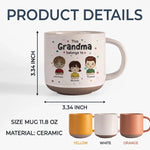 Custom Name Grandma Gifts - Personalized Pottery Mug