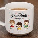 Custom Name Grandma Gifts - Personalized Pottery Mug