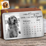 Custom Photo Always In My Heart, Forever My Friend - Memorial Personalized Custom Aluminum Wallet Card - Sympathy Gift For Pet Owners, Pet Lovers