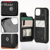 My Heart Carries Your Love - Memorial Personalized Custom Leather Flip Wallet Phone Case - Sympathy Gift For Family Members