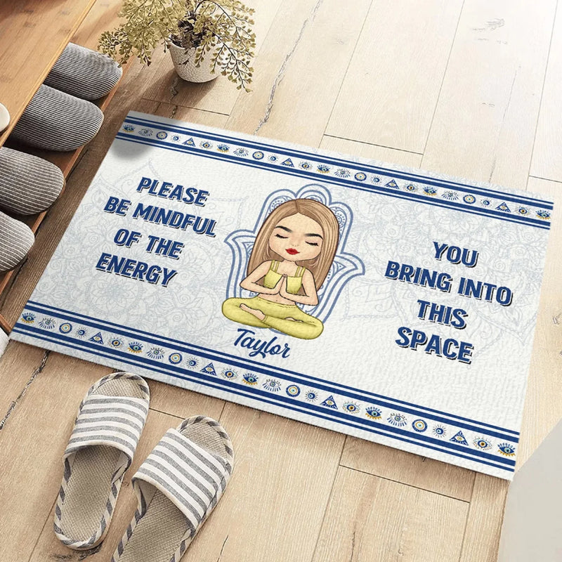 Find Your Balance, Find Yourself - Yoga Personalized Custom Home Decor Decorative Mat - House Warming Gift For Yoga Lovers
