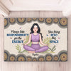 Breathe Deeply, Live Fully - Yoga Personalized Custom Home Decor Decorative Mat - House Warming Gift For Yoga Lovers
