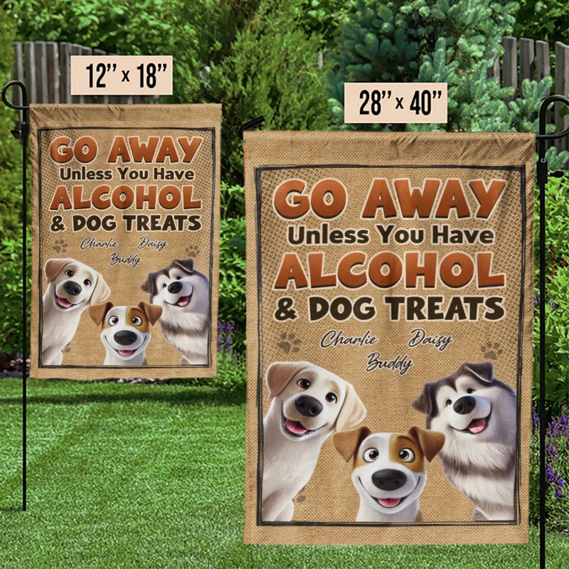 Good Drinks, Good Treats, Good Company - Dog Personalized Custom Flag - Gift For Pet Owners, Pet Lovers
