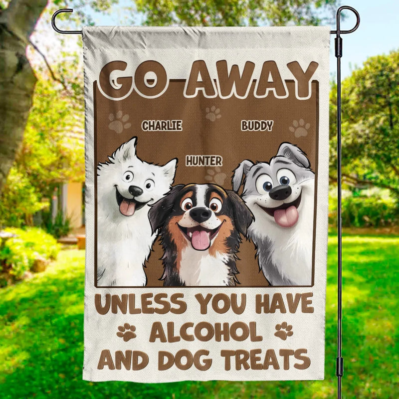 Entry Fee, One Drink And A Bag Of Treats - Dog Personalized Custom Flag - Gift For Pet Owners, Pet Lovers