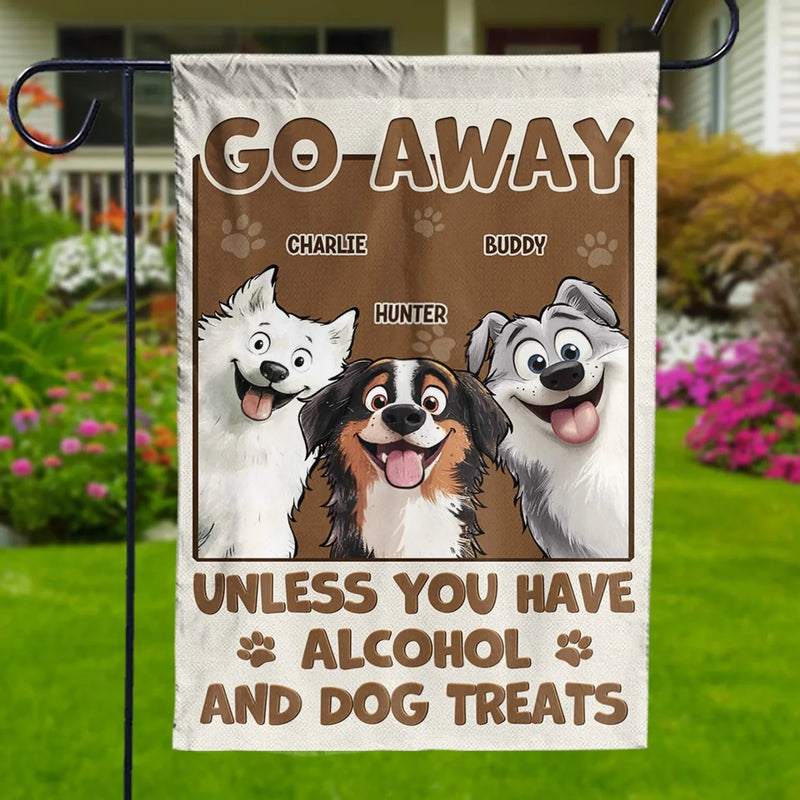 Entry Fee, One Drink And A Bag Of Treats - Dog Personalized Custom Flag - Gift For Pet Owners, Pet Lovers