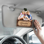 Custom Photo Together We Make A Family - Family Personalized Custom Car Visor Clip - Mother's Day, Gift For Grandma