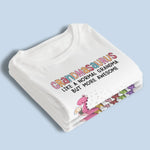 Custom Name Grandma Dinosaur Gifts for Grandmas - Personalized Apparel