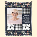 Custom Photo It's A Big Hug From Us - Family Personalized Custom Blanket - Gift For Grandma, Grandkid
