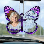 Custom Photo I'm Always With You, In Love And Memory - Memorial Personalized Custom Car Ornament - Acrylic Custom Shaped - Sympathy Gift For Family Members