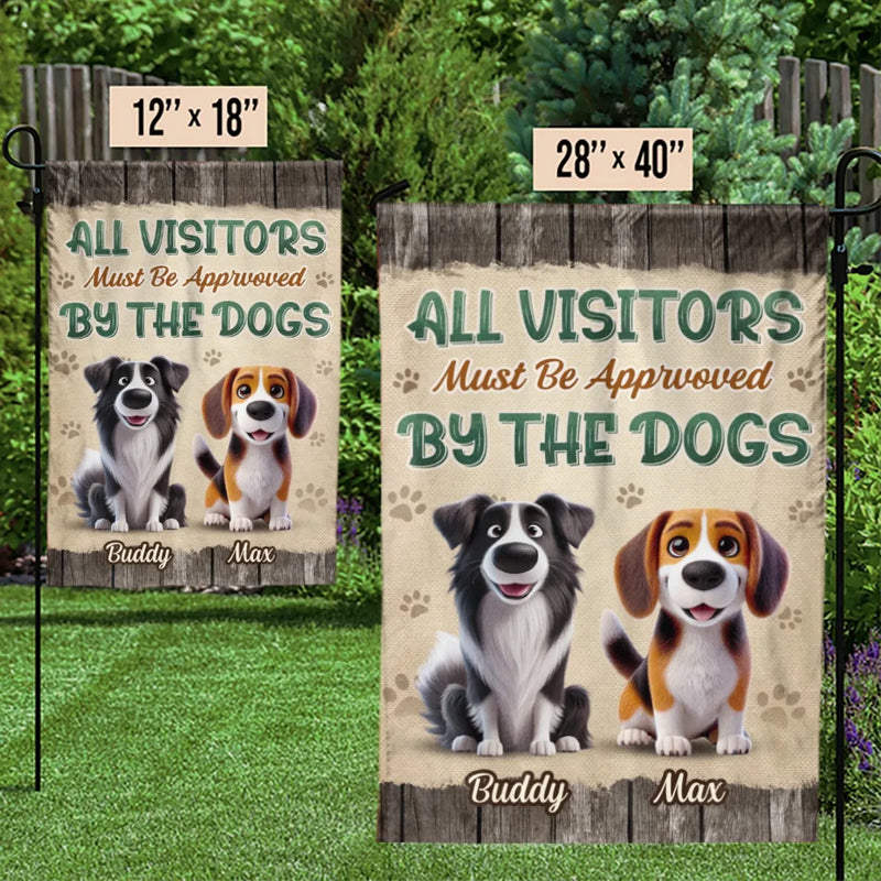 Stamped With A Paw Of Approval - Dog Personalized Custom Flag - Gift For Pet Owners, Pet Lovers