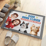 In A World Full Of Chaos, Cats Bring Peace - Cat Personalized Custom Home Decor Decorative Mat - House Warming Gift For Pet Owners, Pet Lovers
