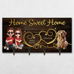 A Sweet Way To Keep Your Keys And Memories Close - Family Personalized Custom Home Decor Key Hanger, Key Holder - House Warming Gift For Family