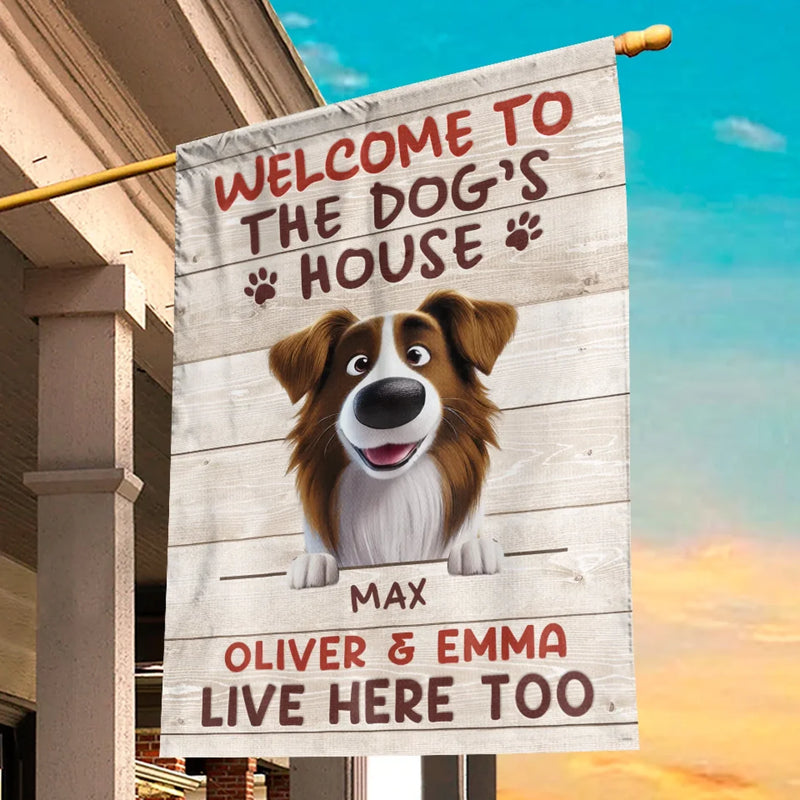 Home Of Barking Security And Unconditional Love - Dog Personalized Custom Flag - Gift For Pet Owners, Pet Lovers