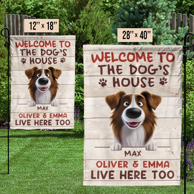 Home Of Barking Security And Unconditional Love - Dog Personalized Custom Flag - Gift For Pet Owners, Pet Lovers