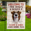 Home Of Barking Security And Unconditional Love - Dog Personalized Custom Flag - Gift For Pet Owners, Pet Lovers
