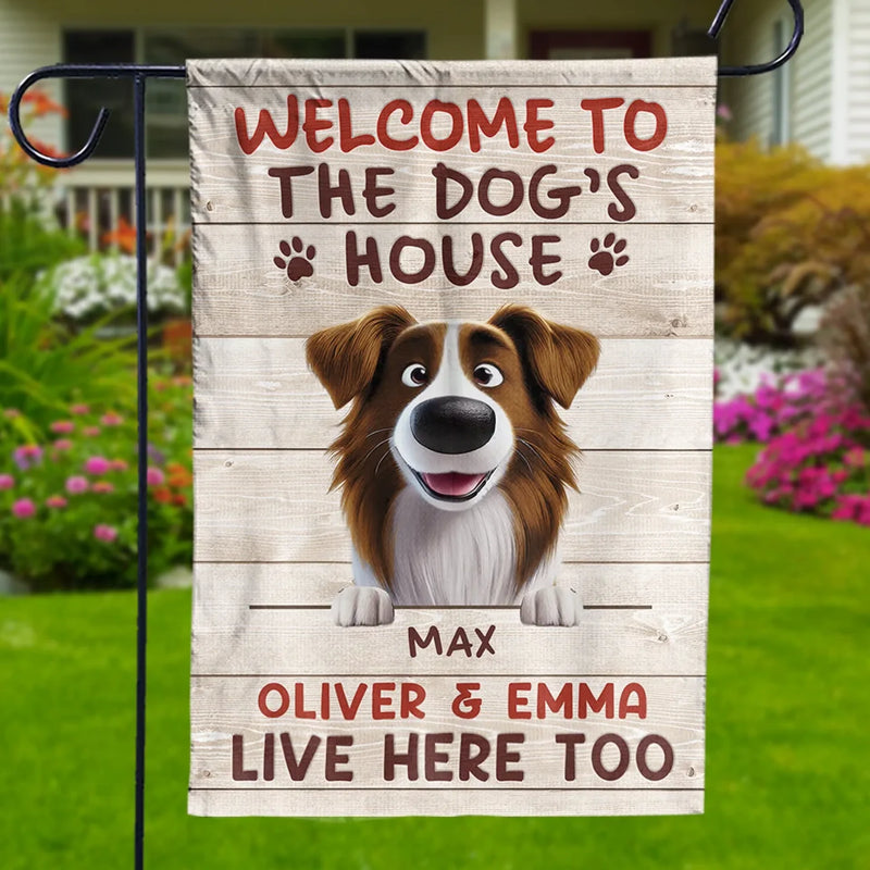 Home Of Barking Security And Unconditional Love - Dog Personalized Custom Flag - Gift For Pet Owners, Pet Lovers