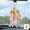 Custom Photo Drive Safe And Come Back To Us - Family Personalized Custom Car Ornament - Acrylic Custom Shaped - Gift For Mom, Grandma