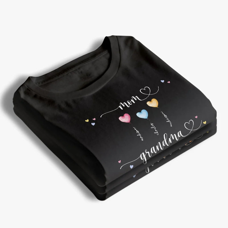 Perfect For The Mom Or Grandma Who Holds Your Heart - Family Personalized Custom Unisex T-shirt, Premium T-shirt, Hoodie - Gift For Mom, Grandma