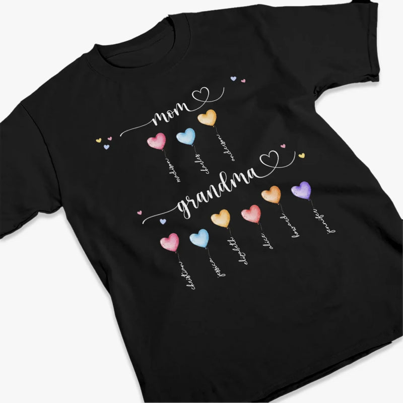 Perfect For The Mom Or Grandma Who Holds Your Heart - Family Personalized Custom Unisex T-shirt, Premium T-shirt, Hoodie - Gift For Mom, Grandma