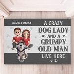 Custom Name Dog Lover Couple Gifts - Personalized Doormat