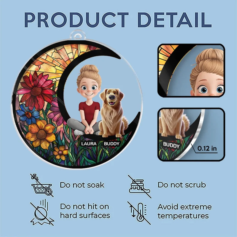 You’re My Daily Dose Of Happiness - Dog & Cat Personalized Custom Car Ornament - Acrylic Custom Shaped - Gift For Pet Owners, Pet Lovers