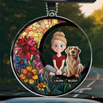 You’re My Daily Dose Of Happiness - Dog & Cat Personalized Custom Car Ornament - Acrylic Custom Shaped - Gift For Pet Owners, Pet Lovers
