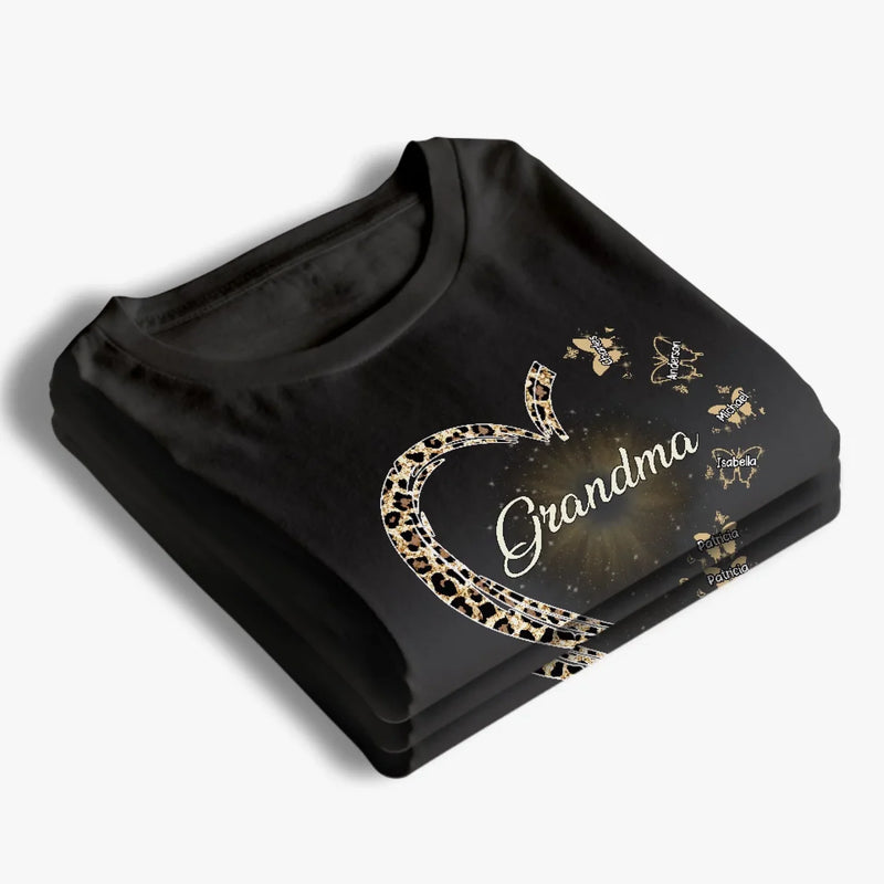 A Grandmother’s Heart Is A Home Where Love Never Fades - Family Personalized Custom Unisex T-shirt, Premium T-shirt, Hoodie - Gift For Mom, Grandma