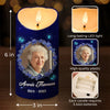 Custom Photo Though Absent, You Remain Ever Near - Memorial Personalized Custom LED Candle - Sympathy Gift For Family Members