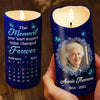 Custom Photo Though Absent, You Remain Ever Near - Memorial Personalized Custom LED Candle - Sympathy Gift For Family Members