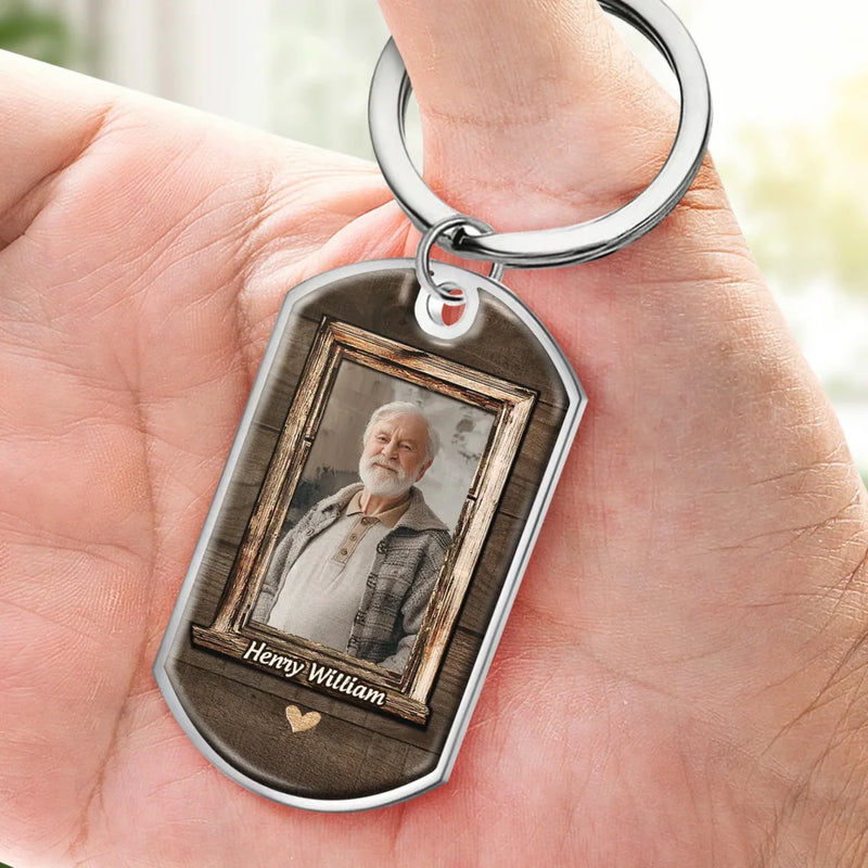 Custom Photo Your Spirit Shines On - Memorial Personalized Custom Keychain - Sympathy Gift For Family Members