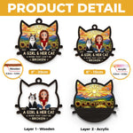 A Love That Shines Forever - Cat Personalized Window Hanging Suncatcher Ornament - Gift For Pet Owners, Pet Lovers