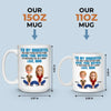 Being Her Mom Is The Best Part Of Me - Family Personalized Custom Mug - Gift For Mom, Daughter