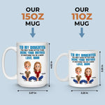 Being Her Mom Is The Best Part Of Me - Family Personalized Custom Mug - Gift For Mom, Daughter, New Moms