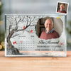 Custom Photo One Day, We’ll Meet Again In His Light - Memorial Personalized Custom Rectangle Shaped Acrylic Plaque - Sympathy Gift For Family Members