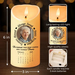 Custom Photo Your Loved One Is Now Your Guardian Angel - Memorial Personalized Custom LED Candle - Sympathy Gift For Family Members