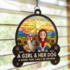 Unbreakable Bond, Forever Shining - Dog Personalized Window Hanging Suncatcher Ornament - Gift For Pet Owners, Pet Lovers