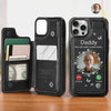Custom Photo You Are Always In My Mind - Memorial Personalized Custom Leather Flip Wallet Phone Case - Sympathy Gift For Family Members