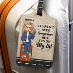Travel Far, Live Fully - Travel Personalized Custom Luggage Tag - Holiday Vacation Gift, Gift For Women, Travel Lovers
