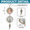 Custom Photo A Life Well Lived, A Love Well Shared - Memorial Personalized Custom Metal Car Hanging Ornament With Charm - Sympathy Gift For Family Members