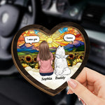 Gone From My Side, But Never From My Heart - Dog Personalized Custom Car Visor Clip - Gift For Pet Owners, Pet Lovers