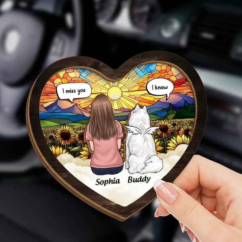 Gone From My Side, But Never From My Heart - Dog Personalized Custom Car Visor Clip - Gift For Pet Owners, Pet Lovers